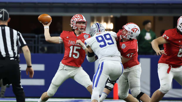Center Grove quarterback Tyler Cherry